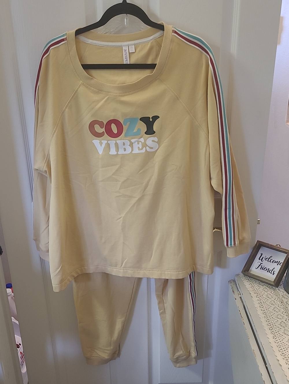 Joyspun Yellow Sweatsuit. Bin 7